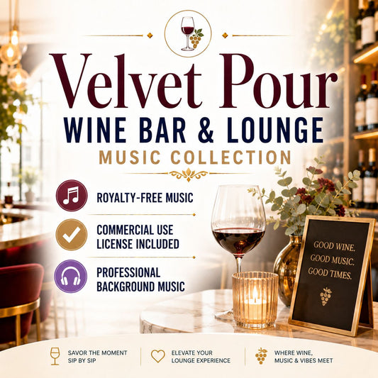 Velvet Pour - Wine Bar & Lounge Music Collection | Royalty-Free | Commercial License Included