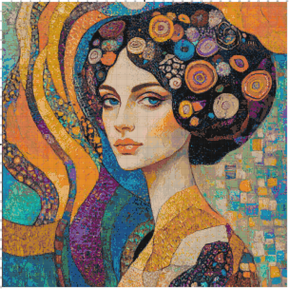 Color Ecstasy: Portrait Cross Stitch Patterns - Book 7