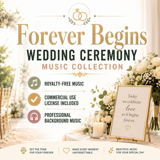 Forever Begins - Wedding Ceremony Music Collection | Royalty-Free | Commercial License Included