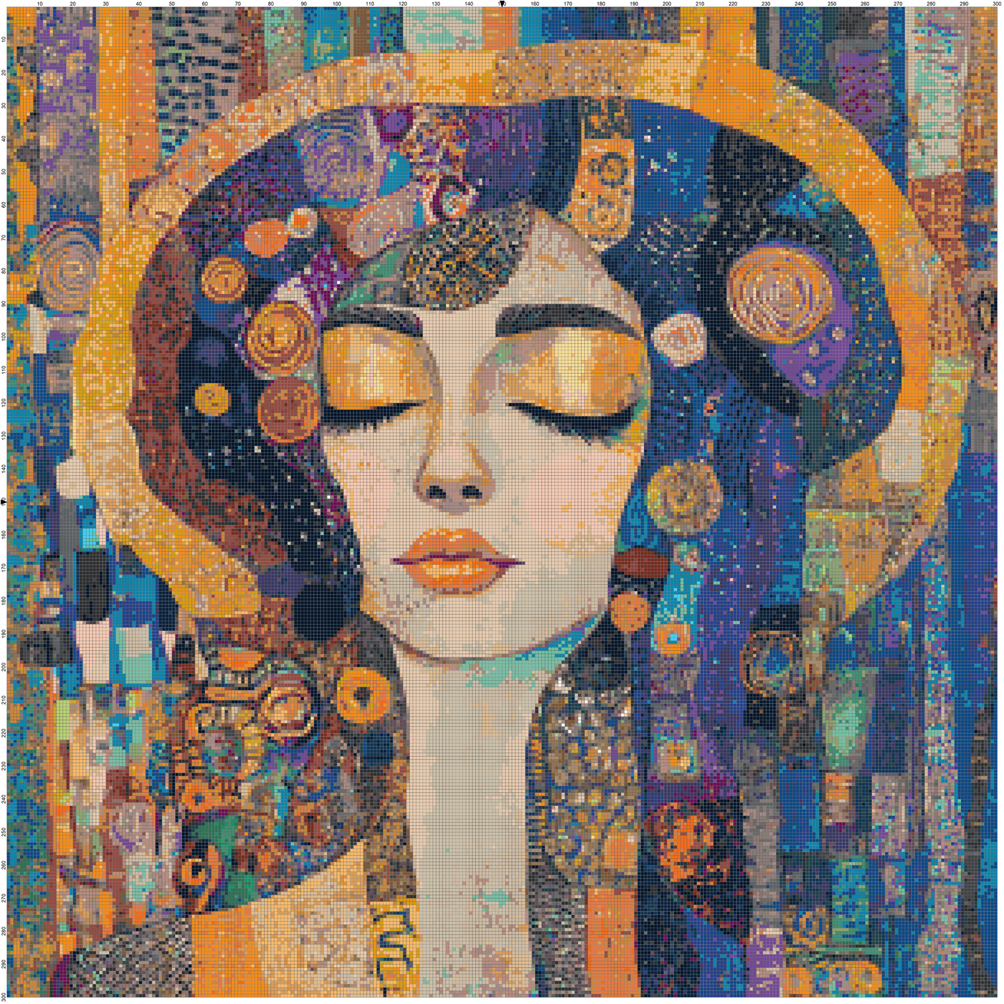 Color Ecstasy: Portrait Cross Stitch Patterns - Book 3