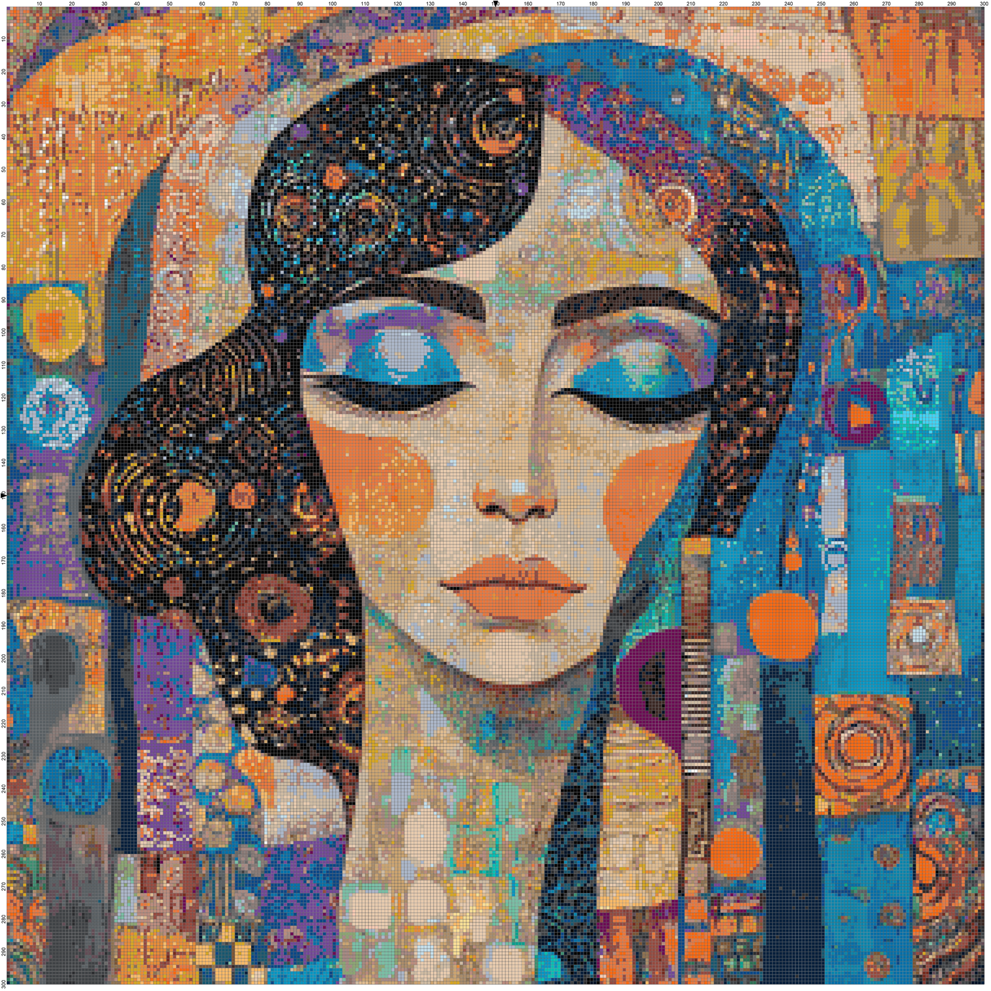 Color Ecstasy: Portrait Cross Stitch Patterns - Book 6