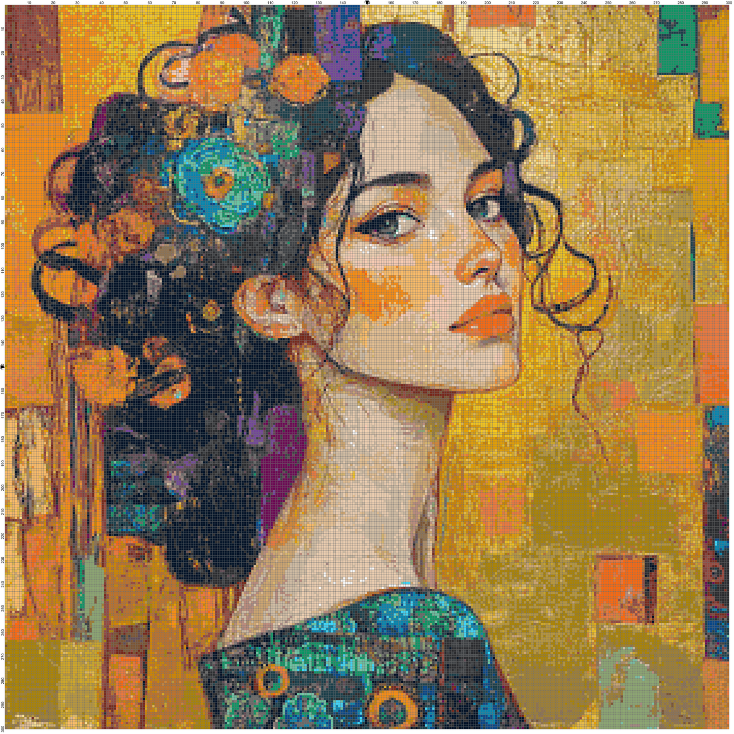 Color Ecstasy: Portrait Cross Stitch Patterns - Book 1