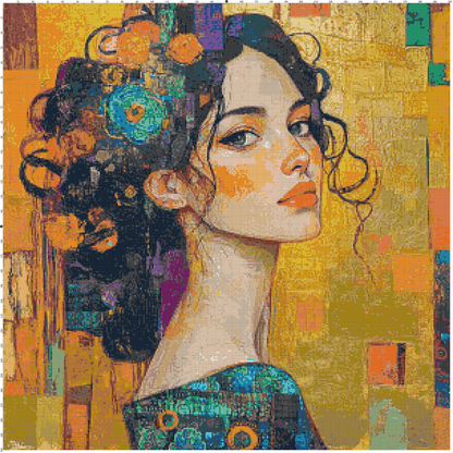 Color Ecstasy: Portrait Cross Stitch Patterns - Book 1