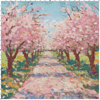 Post-Impressionist Landscapes: Cross Stitch Patterns - Book 20
