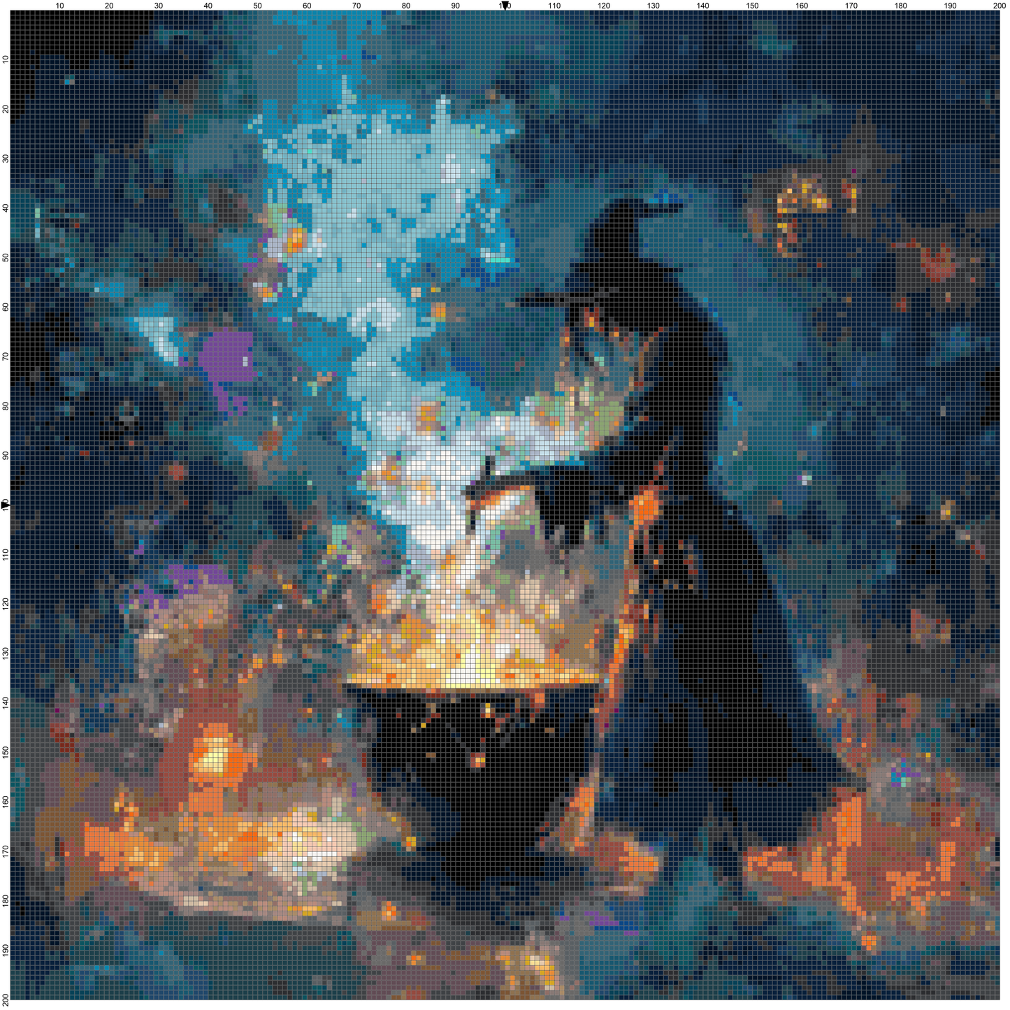 Magic Halloween: Cross Stitch Printable Patterns