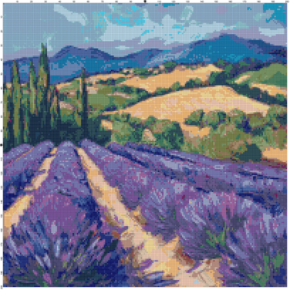Post-Impressionist Landscapes: Cross Stitch Patterns - Book 22