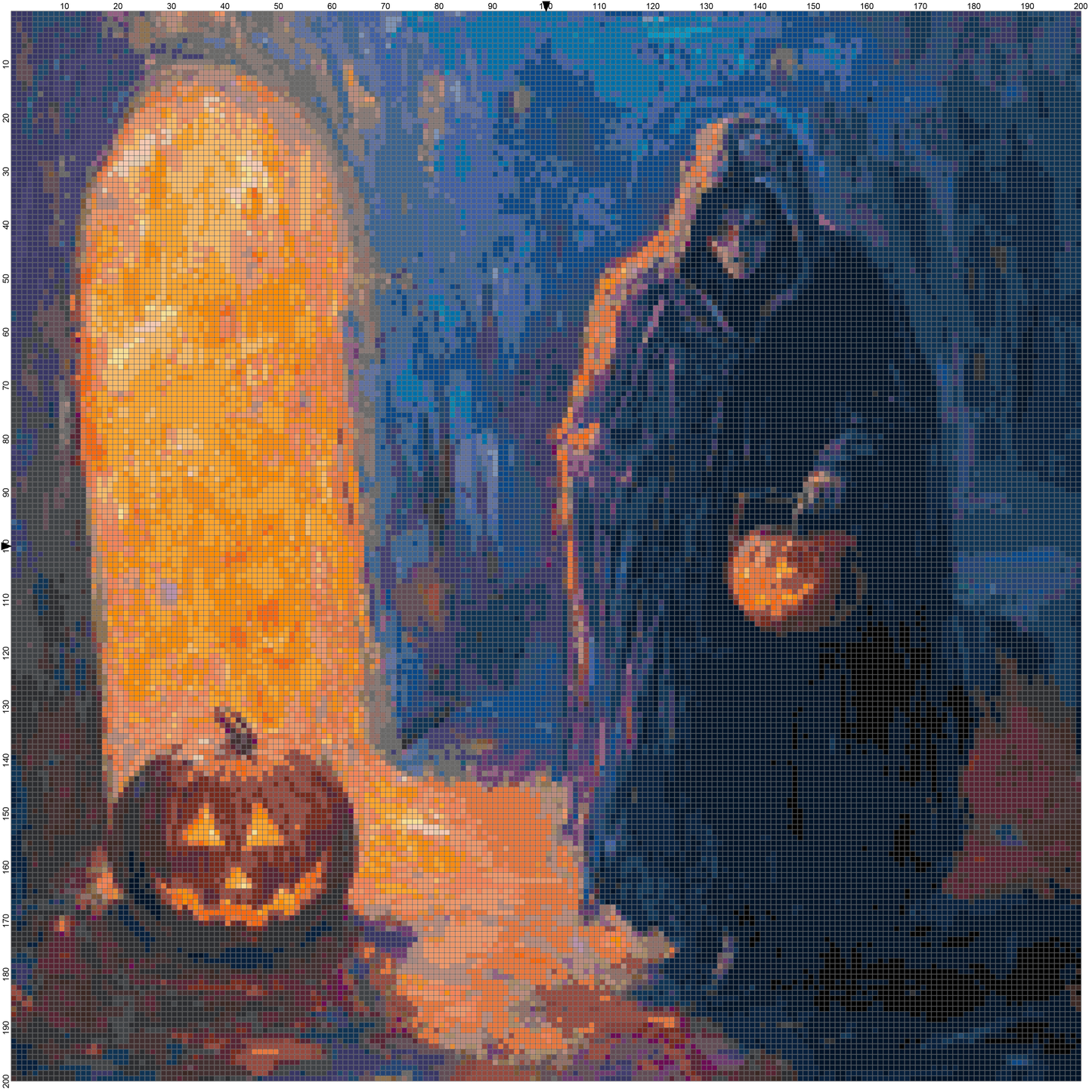 Magic Halloween: Cross Stitch Patterns - Book 5