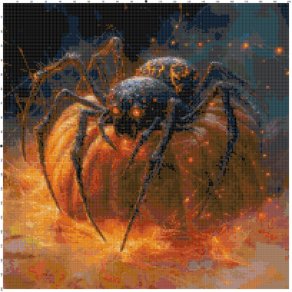 Magic Halloween cross stitch PDF bundle — ghost, skeleton, and spider pumpkin patterns for Halloween embroidery.