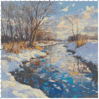 Post-Impressionist Landscapes: Cross Stitch Patterns - Book 14