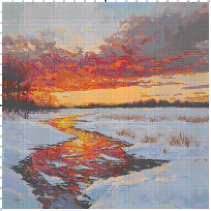 Post-Impressionist Landscapes: Cross Stitch Patterns - Book 1