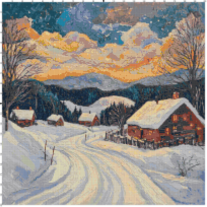Post-Impressionist Landscapes: Cross Stitch Patterns - Book 13