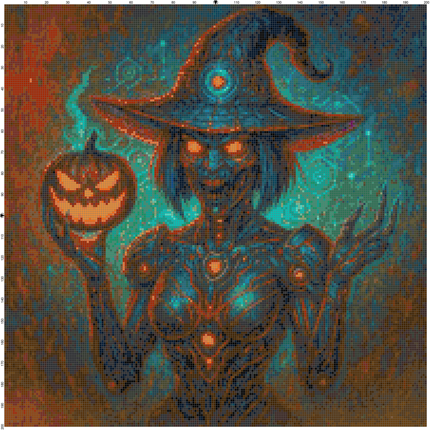 Magic Halloween: Cross Stitch Patterns - Book 24