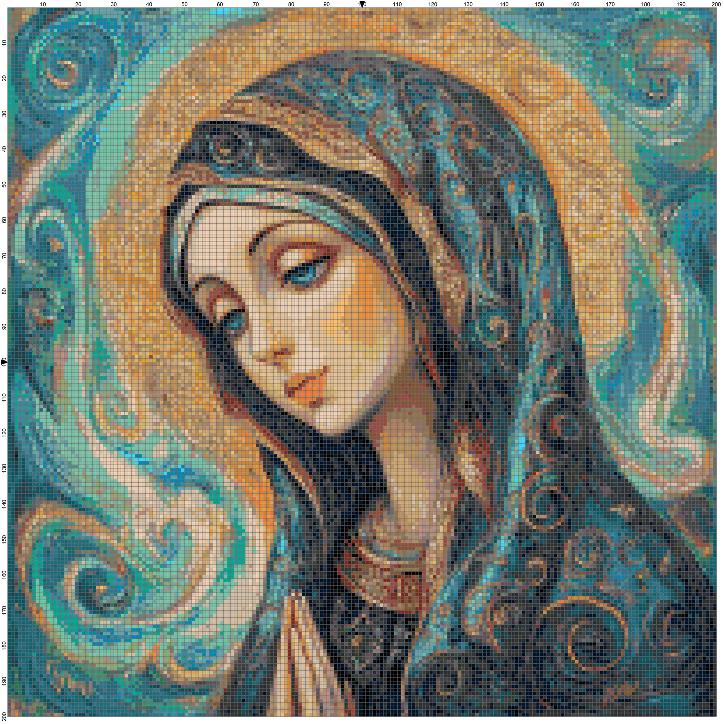 Graceful Light: Virgin Mary Cross Stitch Patterns - Book 1