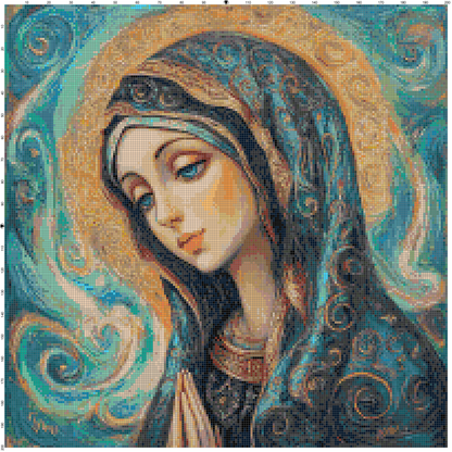 Graceful Light: Virgin Mary Cross Stitch Patterns - Book 1