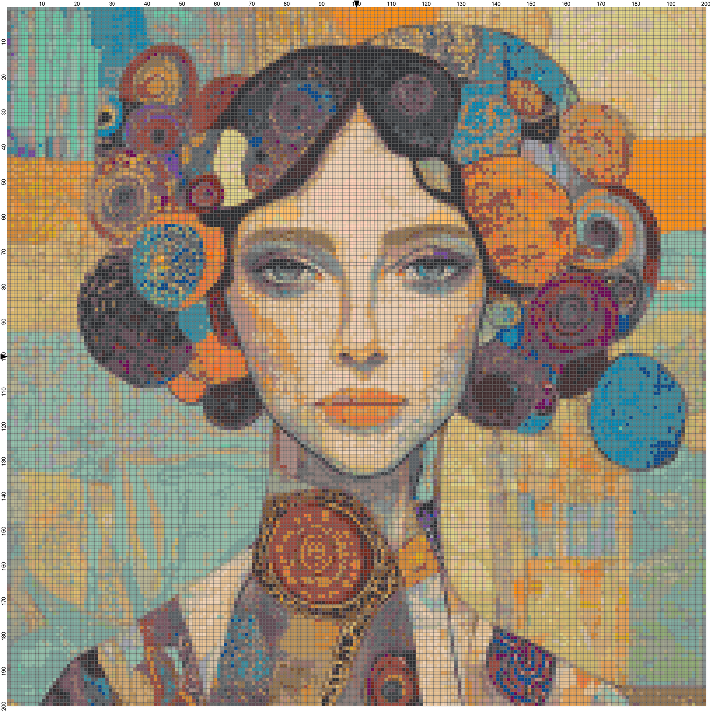 Color Ecstasy: Portrait Cross Stitch Patterns - Book 1