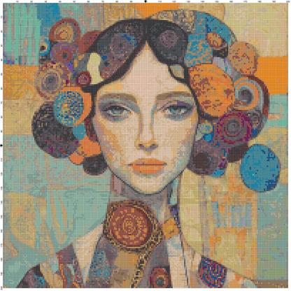 Color Ecstasy: Portrait Cross Stitch Patterns - Book 1