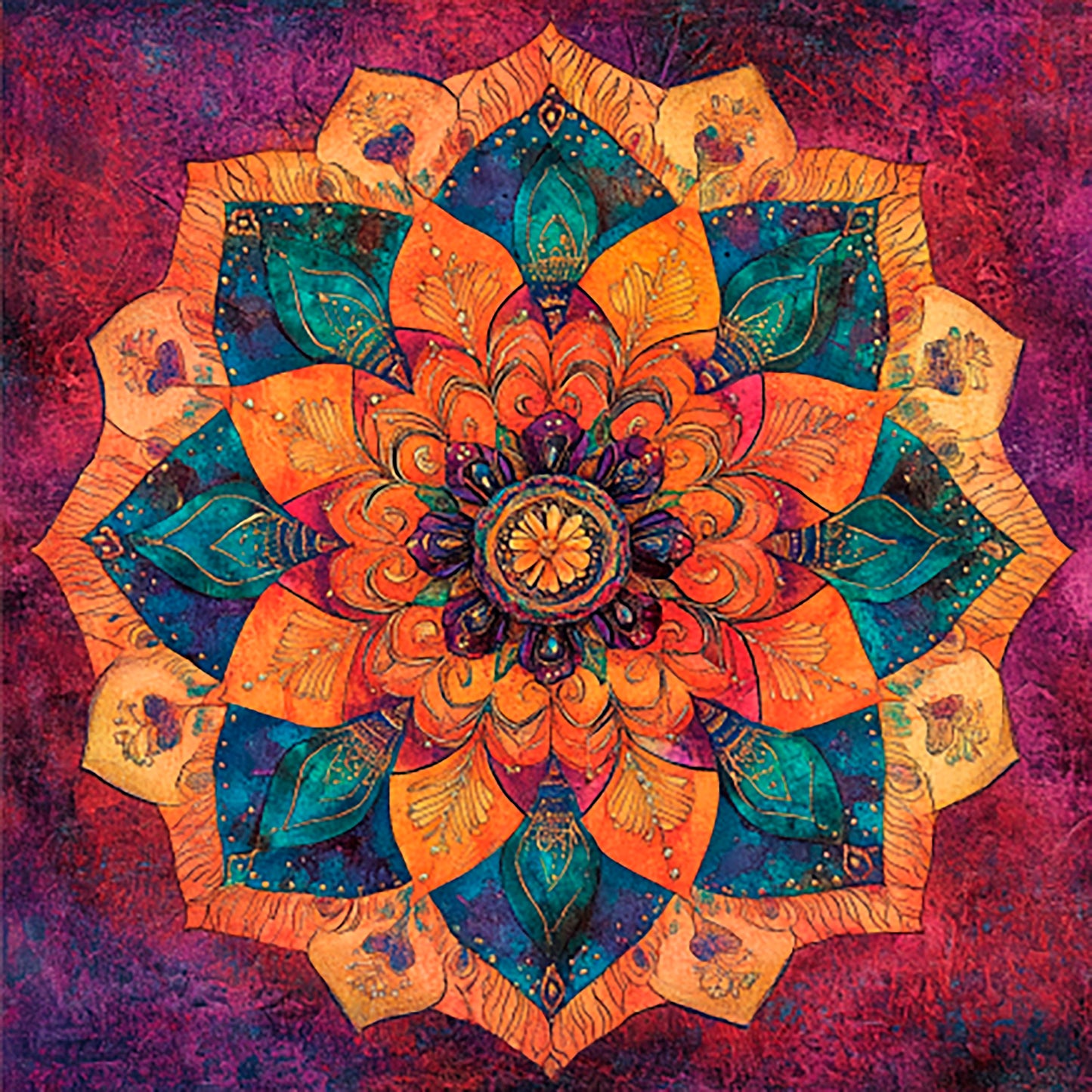 Color vortex: mandalas for meditation and relaxation - Digital Artwork 21