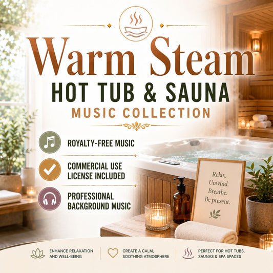 Warm Steam - Hot Tub & Sauna Music Collection | Royalty-Free | Commercial License Included