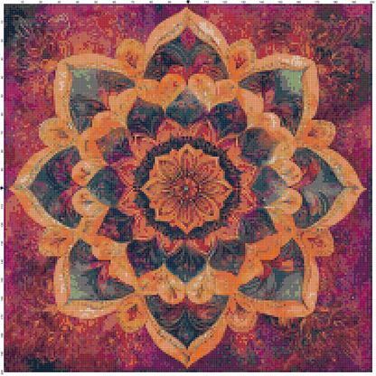 Color Vortex: Mandala Cross Stitch Patterns - Book 3