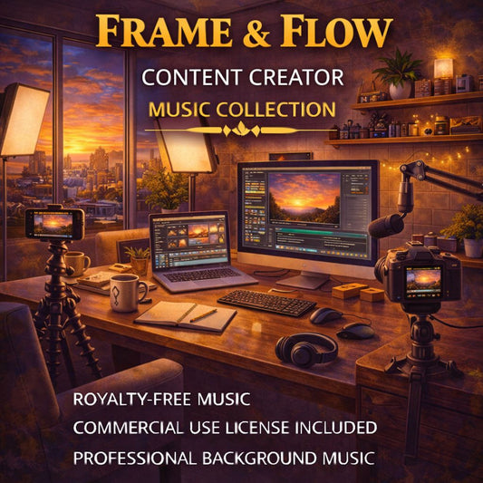 Frame & Flow - Content Creator Music Collection | Royalty-Free | Commercial License Included