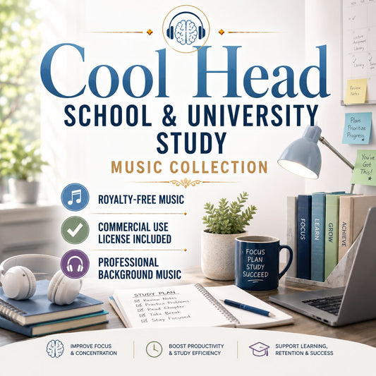 Cool Head - School & University Study Music Collection | Royalty-Free | Commercial License Included