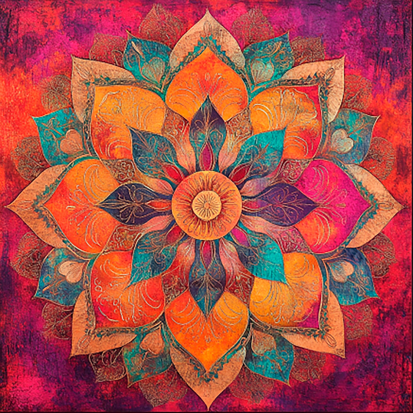 Color vortex: mandalas for meditation and relaxation - Digital Artwork 26