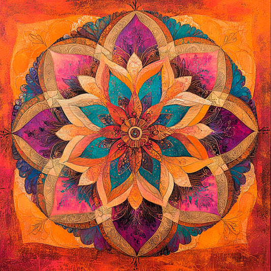 Color vortex: mandalas for meditation and relaxation - Digital Artwork 27