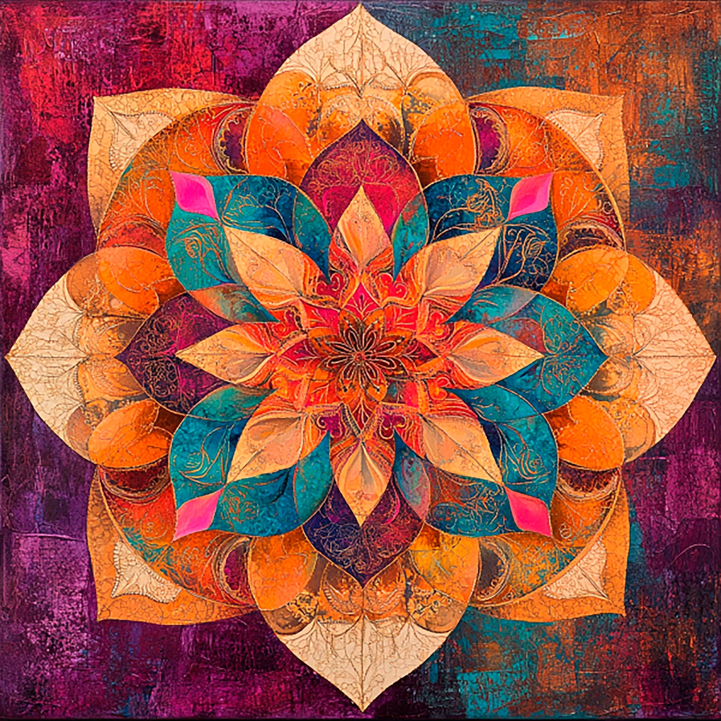 Color vortex: mandalas for meditation and relaxation - Digital Artwork 28