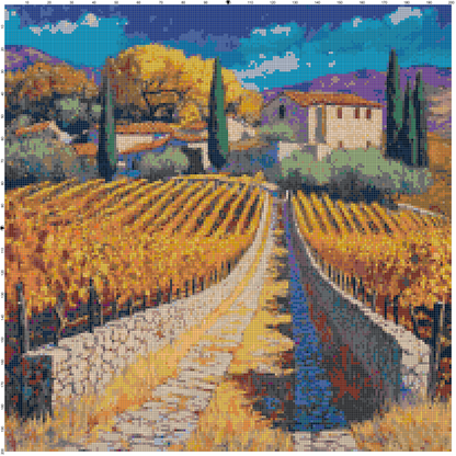Post-Impressionist Landscapes: Cross Stitch Patterns - Book 3
