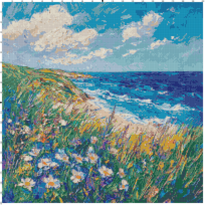 Post-Impressionist Landscapes: Cross Stitch Patterns - Book 10
