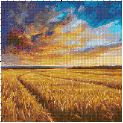 Post-Impressionist Landscapes: Cross Stitch Patterns - Book 20