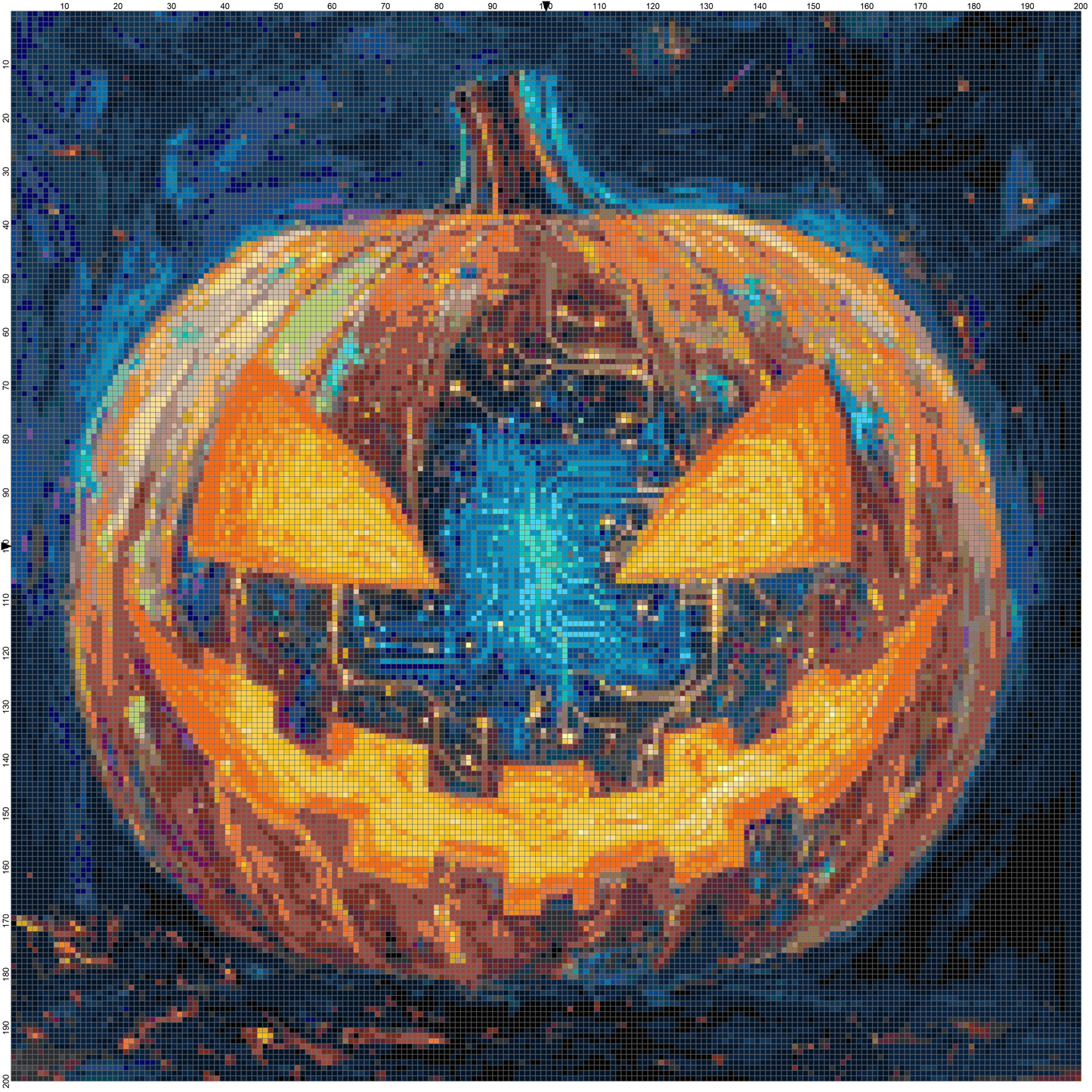 Magic Halloween: Cross Stitch Patterns - Book 25
