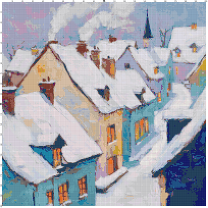 Post-Impressionist Landscapes: Cross Stitch Patterns - Book 4
