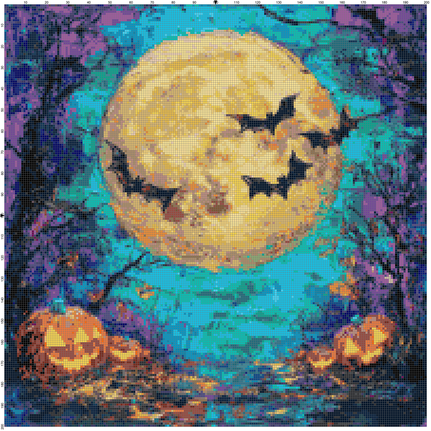 Magic Halloween: Cross Stitch Patterns - Book 17