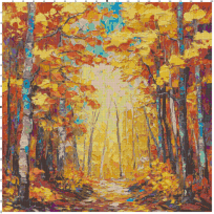 Post-Impressionist Landscapes: Cross Stitch Patterns - Book 16