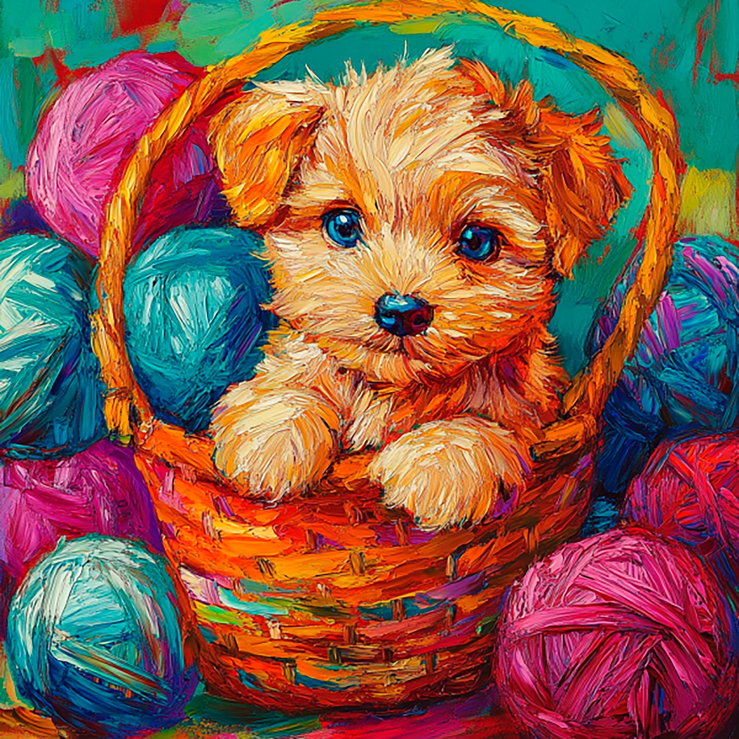 Diamond Painting Magic Puppies - Book 1