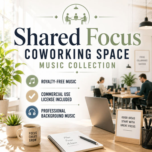 Shared Focus - Coworking Space Music Collection | Royalty-Free | Commercial License Included