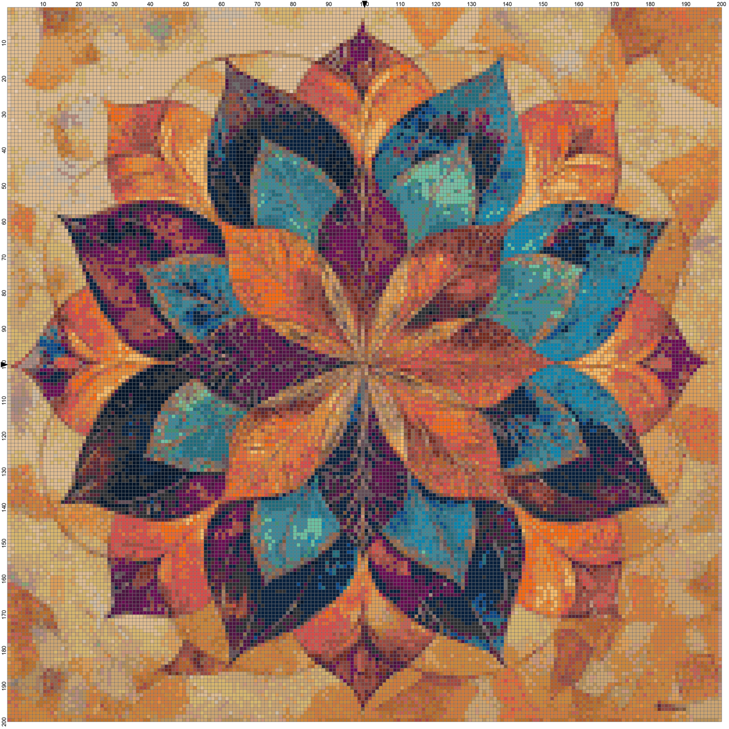 Color Vortex: Mandala Cross Stitch Patterns - Book 3