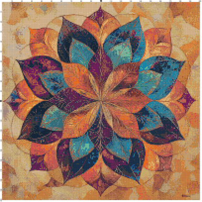 Color Vortex: Mandala Cross Stitch Patterns - Book 3