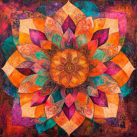 Color Vortex mandalas for meditation and relaxation — colorful printable mandala patterns in digital PDF format