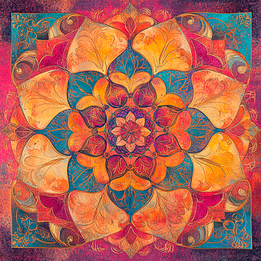 Color Vortex mandalas for meditation and relaxation — colorful printable mandala patterns in digital PDF format