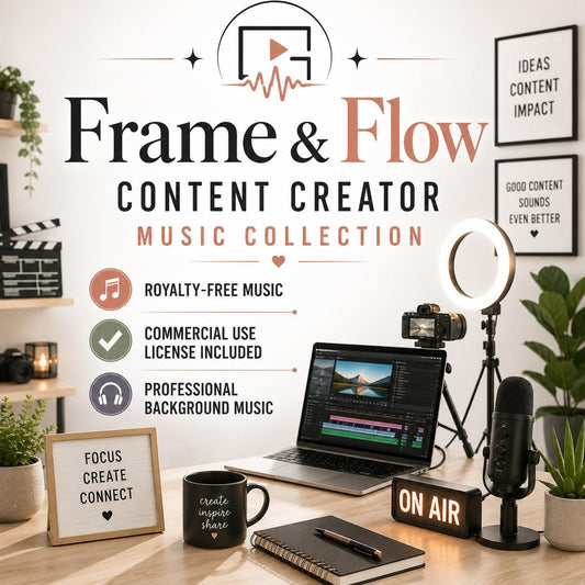 Frame & Flow - Content Creator Music Collection | Royalty-Free | Commercial License Included