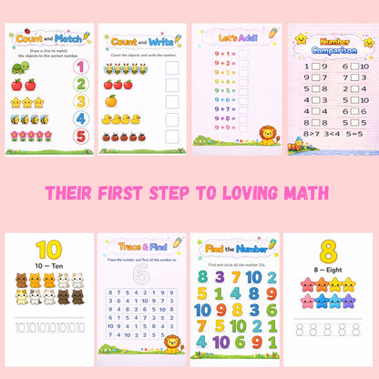 Preschool Learning Bundle - 230+ Colorful Worksheets | Math & English | Ages 3+