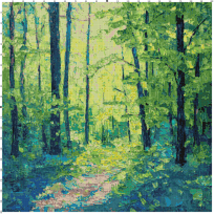 Post-Impressionist Landscapes: Cross Stitch Patterns - Book 7