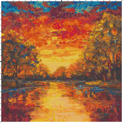 Post-Impressionist Landscapes: Cross Stitch Patterns - Book 3