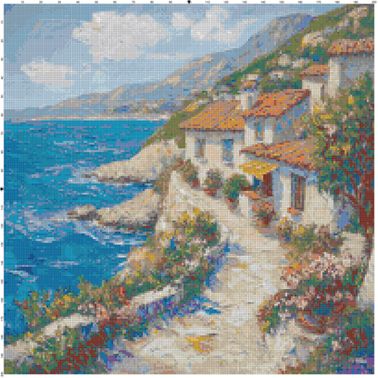 Post-Impressionist Landscapes: Cross Stitch Patterns - Book 19