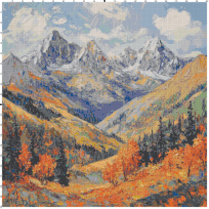 Post-Impressionist Landscapes: Cross Stitch Patterns - Book 6