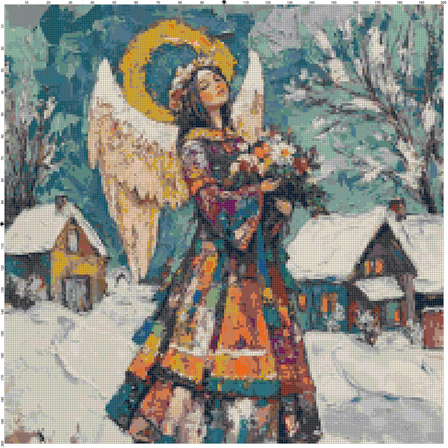 Angels: Christmas Cross Stitch Patterns - Book 1