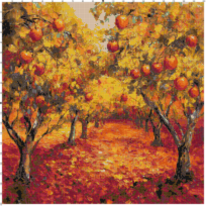 Post-Impressionist Landscapes: Cross Stitch Patterns - Book 12