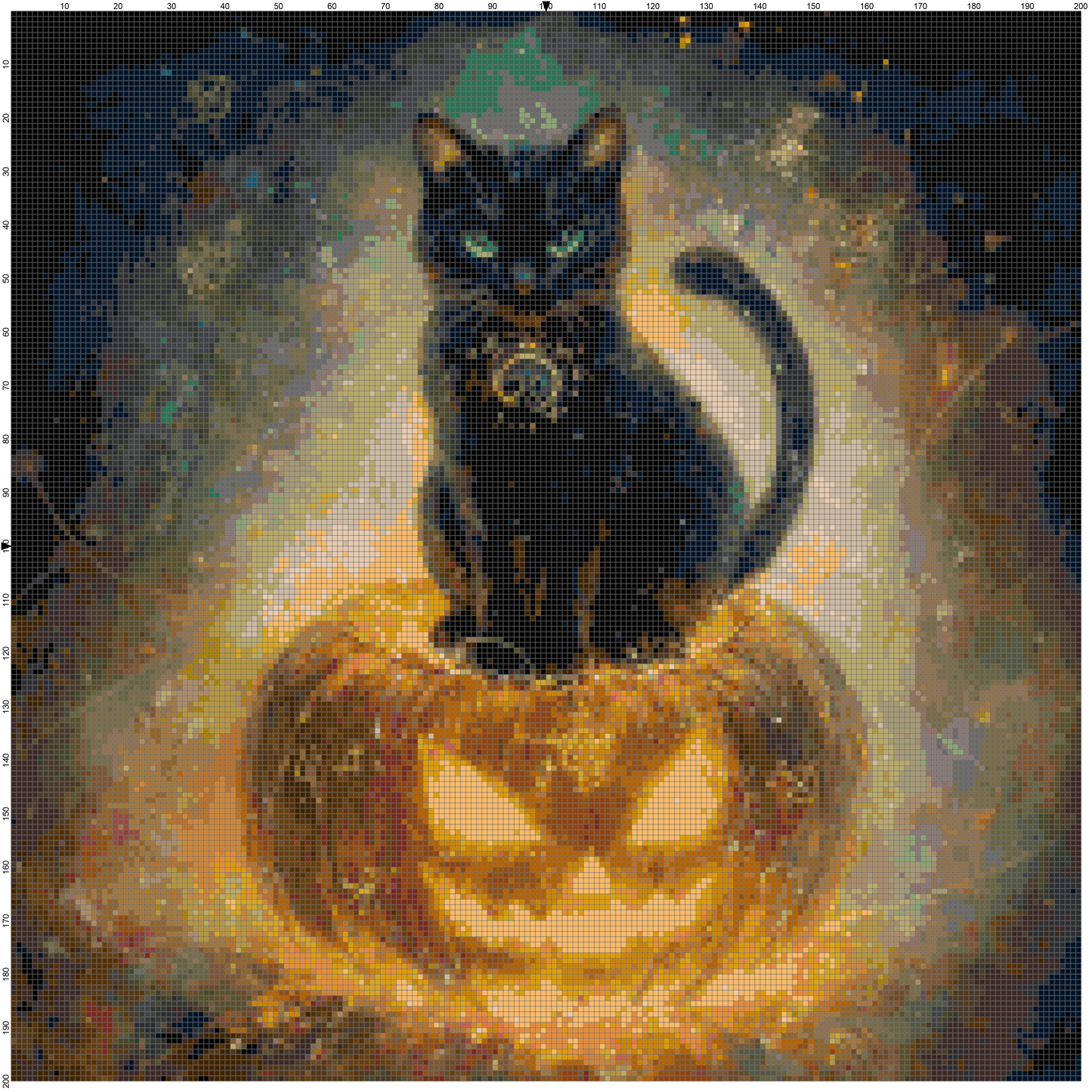 Magic Halloween: Cross Stitch Patterns - Book 16
